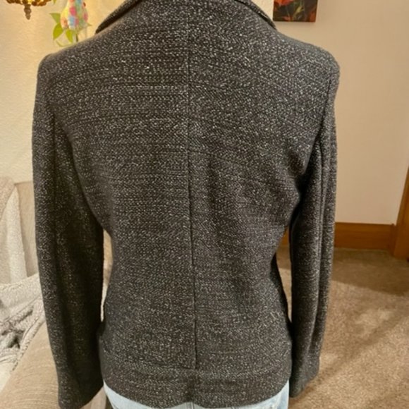 LOFT Asymmetrical Tweed Moto Jacket - Picture 4 of 5